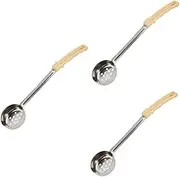 ASAKKURA 3pcs Stainless Steel Portion Control Spoon Set Measuring Spoon for Sauce Salad Dressing Dessert Flat Bottom Easy Clean