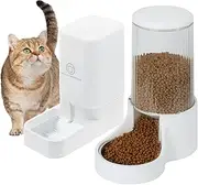 3.8L Pet Water Dispenser and 2.1KG Petfeeder 2pack Without Electricity Unplugged Automatic Feeder Gravity Pet Feeder for Cats Self Feeder Dog Fountain for Kitten Puppy