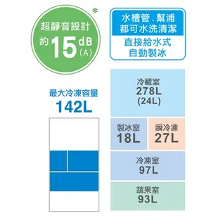 MITSUBISHI三菱513L變頻六門冰箱MR-RX51E-W-C1(預購)_含配送+安裝【愛買】