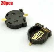 20Pcs Connnector Socket Case CR1220 Battery Holder Computer Button 3V Ic New nt
