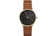 Rosefield WBCLG-W96 Black Dial Brown Leather Womens Watch
