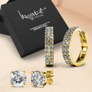 Boxed Magnifico Earrings Set Embellished with SWAROVSKI® Crystals