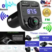 Wireless Bluetooth Handsfree Car Kit Clear FM Transmitter MP3 Player USB Charger