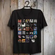 Thin Lizzy all discography T shirt Phil Lynott Gary Moore Scott Gorham Jailbreak