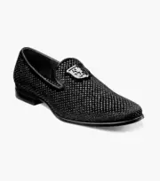 Stacy Adams Men's Swagger Studded Slip On, Style# 25228-001, Size 10 M, Black