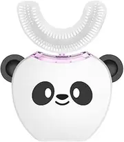 Smart Children's Toothbrush, Automatic U-Shaped Electric Toothbrush, 360 ° Wrapped Tooth Cleaning, USB Rechargeable, for 3-7 Years Old,White