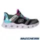 SKECHERS GALAXY LIGHTS 童鞋 大童 慢跑 燈鞋 瞬穿舒適科技 黑水藍303701LBKMT