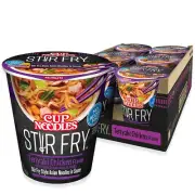 Cup Noodles Stir Fry Noodles in Sauce, Teriyaki Chicken, 2.89 Ounce (Pack of 6)
