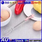 Stainless Steel Hand Egg Beater Manual Egg Stirring Whisk Rotary Kitchen Gadget