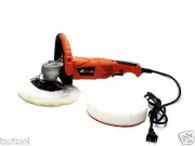7" VARIABLE 7-SPEED ELECTRIC CAR POLISHER/BUFFER & SANDER w/ BONNET PAD