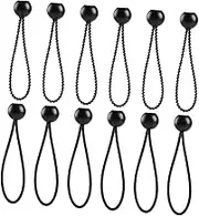 12Pcs Elastic Binding Ropes for Outdoor Use Durable Strapping Tapes with Elastic Balls for Camping Tent Fixing and Luggage Securing Dot