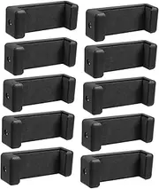 ETHZZLE 10pcs Tripod Mount Phone Holder Durable Smartphone Clamp for Selfie Stick for Vlogging Live Streaming Compatible with Tripods Photography Needs