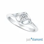 【JUST DIAMOND】SIGNATURE 印記 GIA 0.3克拉 18K金鑽石戒指-歡沁(E/SI2-港圍11)