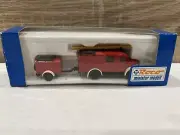 Roco 1/87 HO Scale Mercedes LF 8 Fire Truck With Trailer #1375 New