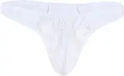 [FEESHOW] Men's Lace G String Thongs Sheer Mesh See Through Underwear Lingerie