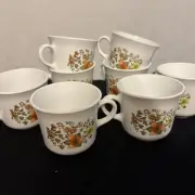 Vintage Corelle Indian Summer Coffee Mugs set of 8