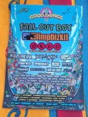 GOOD THINGS 2023 AUSTRALIA LAMINATED TOUR POSTER - FALL OUT BOY LIMPBIZKIT DEVO