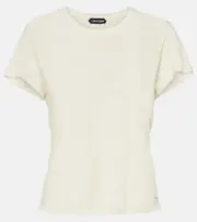 [Tom Ford] Tom Ford Cotton jersey T-shirt UK 12 white