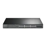 TP-LINK TL-SG3428MP JetStream 28-Port Gigabit L2 Managed Switch with 24-Port PoE+ 384 W PoE Budget: 24× 802.3at/af-compliant PoE+ ports,Static Routing