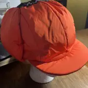 Tilley Blaze Orange Down Filled Ear Flap Hunters Cap Sz L/XL NWT