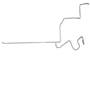 For Ford Thunderbird 1965 Fuel Line Kit 2 Piece 3/8"-SGL6501SS-CPP (for: Ford)