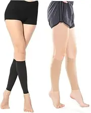 1 Pair Athletic Sports Socks Compression Socks Leg Sleeves for Men Womens Athletic Socks Sports Socks for Men Compression Sleeves for Legs Men Medical Socks Healvian