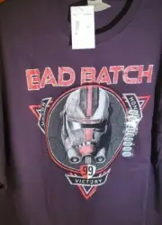 Star Wars Bad Batch - Tri Echo Clone Force 99 - Black Graphic T Shirt - NWT