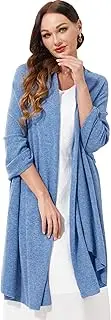 [VIKIDEER] 100% Cashmere Scarf Knitted Wrap Shawl Extra Large Long Scarf Stole for Women Wayfarer Travel