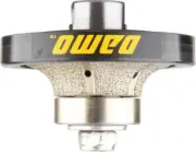 9/16" Demi-bullnose Roundover Coarse Diamond Hand Profiler Router Bit