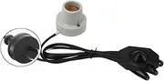 Reptile Ceramic Heat Lamp Holder, Pet Heater Bracket, Heat Emitter Light Fixture for Heat Lamp Bulb, Amphibian Pet Terrariums Habitat Lizard Tortoise, No Bulb Included (Power Control)