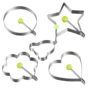 5pcs Convenient Eggs Molds Rings For Pancakes And Eggs In Unique Fun Shape