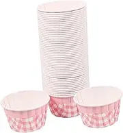 HOMOBABE 50pcs High Temperature Resistant Paper Baking Cups Cupcake Liners for Muffins and Desserts Smooth Surface for Easy Release for Parties and Special Occasions