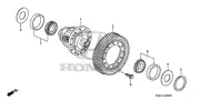 Genuine Honda Differential Assembly 41100-RGR-A01