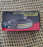 LED Sensor Headlight Camping Search Light Head Flashlight Rechargeable