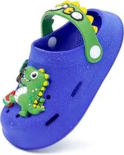 [techcity] Kids Dinosaur Garden Shoes Cute Cartoon Sandals Clogs Toddler Beach Pool Water Shoes Summer Slides for Boys Girls