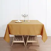 70" Gold SQUARE POLYESTER TABLECLOTH Wedding Party Events Catering Dinner Linens