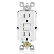 Leviton D2GF1-KW Smart GFCI Outlet 15A Outlet 20A Feed-Through 125V 60Hz