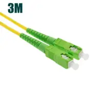 3M SC/APC to SC/APC Fiber Optic Simplex Single mode Optical Patch Cable Yellow