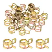 ID 15mm 19/32inch Fuel Line Hose Clips,Pipe Clamps,Spring Hose Clamp,30PCS