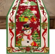 Christmas Table Runner Snowflake Buffalo Plaid Kitchen Dining Table 90 Inch