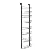9-Tier Adjustable Door Hanging Storage Rack with Large Baskets