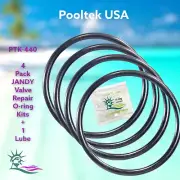 1132 Valve & Check Valve Cover O-Ring Kit, (4-Pack+Lube ) For Jandy-Zodiac™
