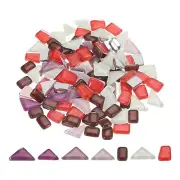 200g Irregular Crystal Glass Mosaic Tiles Glass Mosaic Tiles Purple Potato