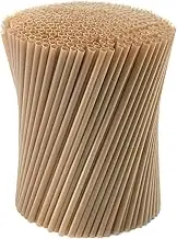 DEAYOU 600 PCS Sugarcane Straws, 8" Disposable Drinking Straws, Plastic Free Sturdy Smoothie Straw for Hot Cold Drinks, Home, Restaurant, Party Supplies, Birthday, Wedding, Christmas, Gift, Not Soggy