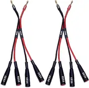 CESS-057x2 Banana Plugs Splitter, Power Supply Banana Splitter, 2 Pack