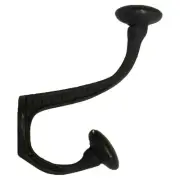 Pair French Classic Cast Iron Towel Coat Bath Robe Hook