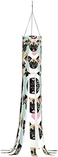 Halloween Garden Cute Chihuahua Pug Windsock Lights Halloween Lighted Windsock for Patio Yard Pathway Party Decor