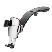 Metal Connecting Rod Gravity Linkage Auto Lock Car Mount Dashboard Holder for Mobile Phone SILVER COLOR