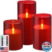 Kiexung Flameless Candles, LED Candles with Remote Control and Timer, New Rea