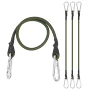 23.6" Bungee Cords 4Pcs Heavy Elastic Bungee Rope with Aluminum Alloy Hooks